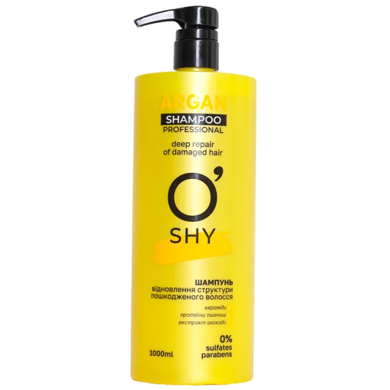 Шампунь для волос O“Shy Argan Восстановление структуры поврежденных волос Professional 1 л