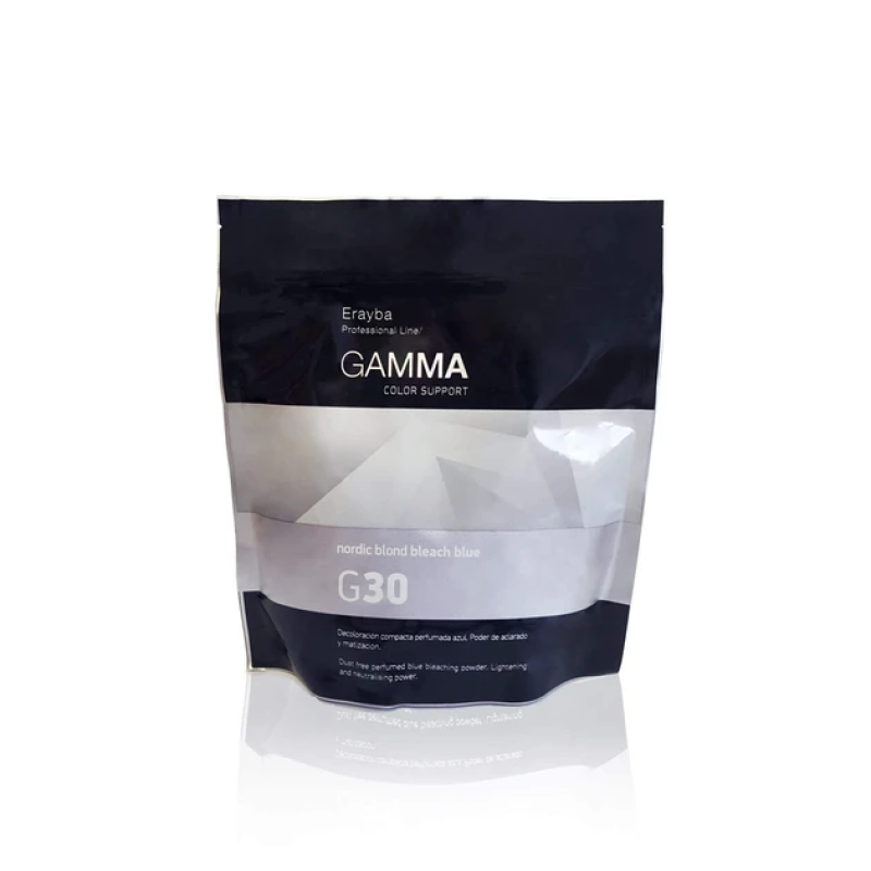 Пудра для осветления волос Erayba Gamma G30 Nordic Blond Blue с антижелтым эффектом, 500 г