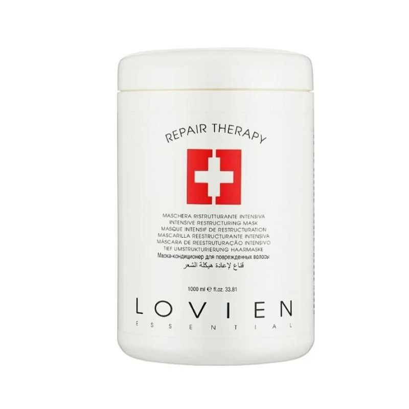 Маска-кондиционер для поврежденных волос Lovien Essential Repair Therapy Intensive Restructuring Mask, 1000 мл