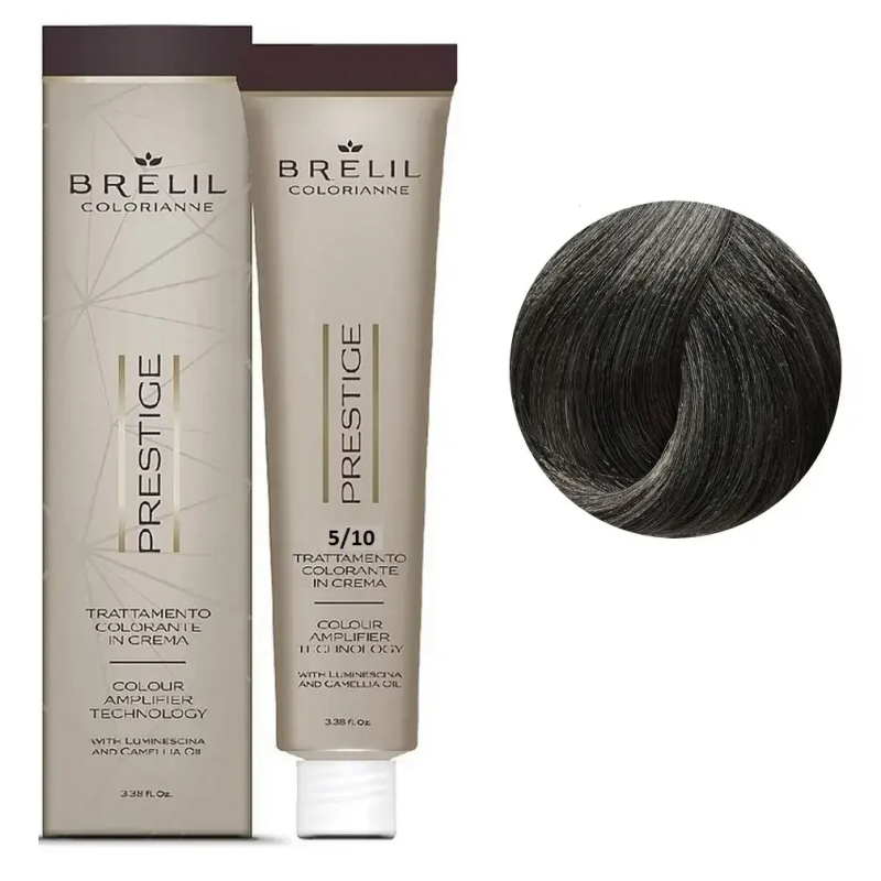 Краска для волос Brelil Colorianne 5/10 Светлый шатен пепельный,100 мл