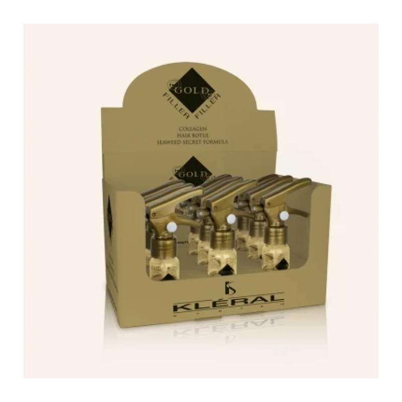 Kleral Золотий ботокс для волосся Gold Filler, 9 x 10 мл .