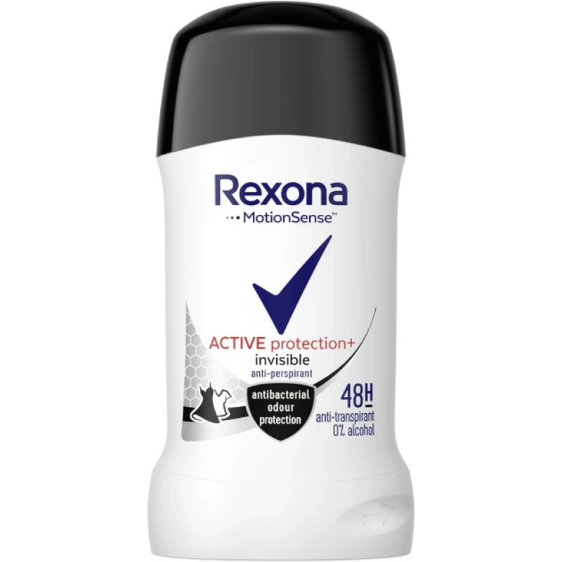 Дезодорант- антиперспирант сухой Rexona Антибактериальная и Невидимая на черном и белом 40 мл