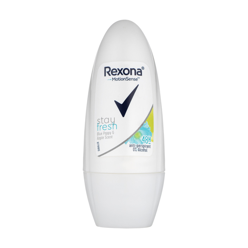 Дезодорант шариковый Rexona MotionSense Stay Fresh, голубой мак и яблоко, 50 мл.