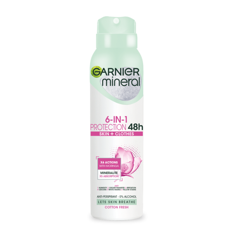 Дезодорант спрей GARNIER Минерал Нон Стоп 48 с 150 мл