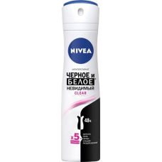 Дезодорант Nivea Черное и Белое Невидимый Clear спрей 150 мл