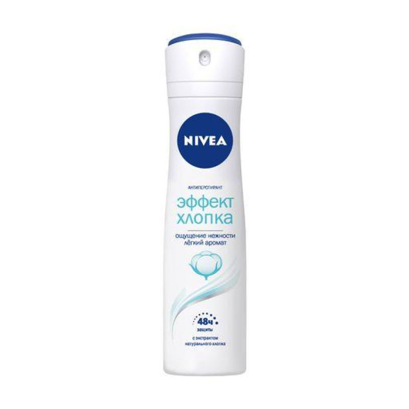 Дезодорант Nivea 150 мл Эффект хлопка спрей-антиперспирант 150 мл