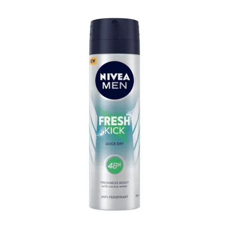 Дезодорант спрей мужской Nivea Men Fresh Kick 48H, 150 мл