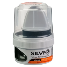Крем для обуви Silver, черный, 50 мл.