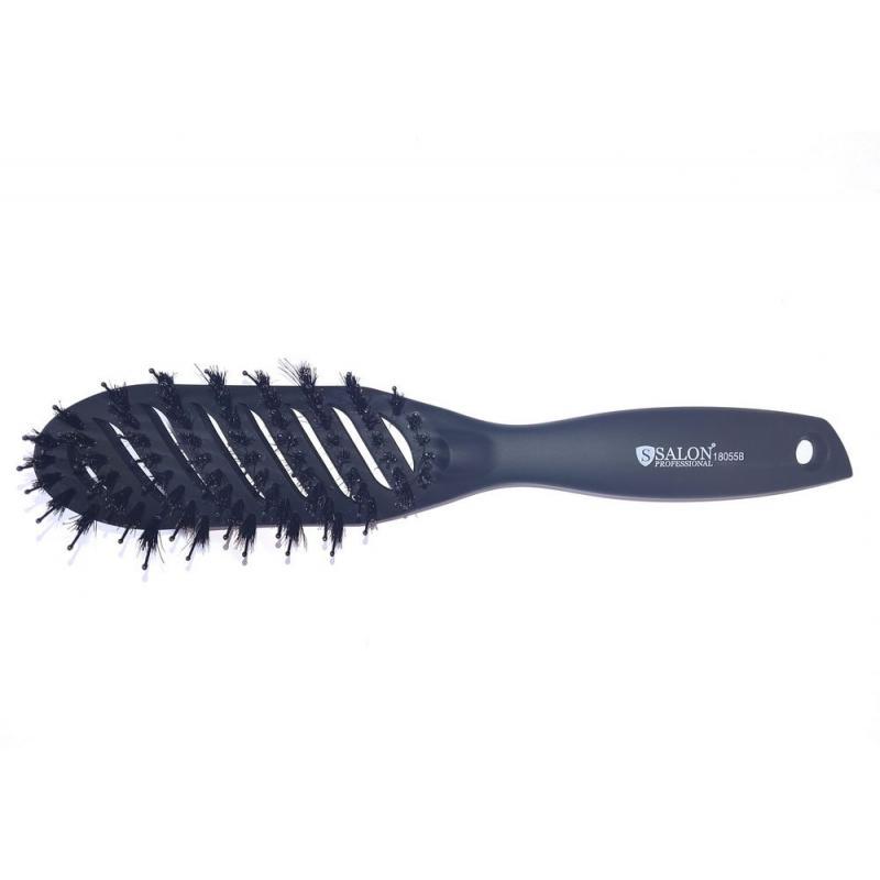 Расческа-щетка продувная Salon Professional для укладки , изогнутая