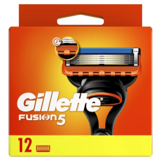 Сменные картриджи для бритья, мужские, Gillette Fusion5, 12шт., оригинал!!!
