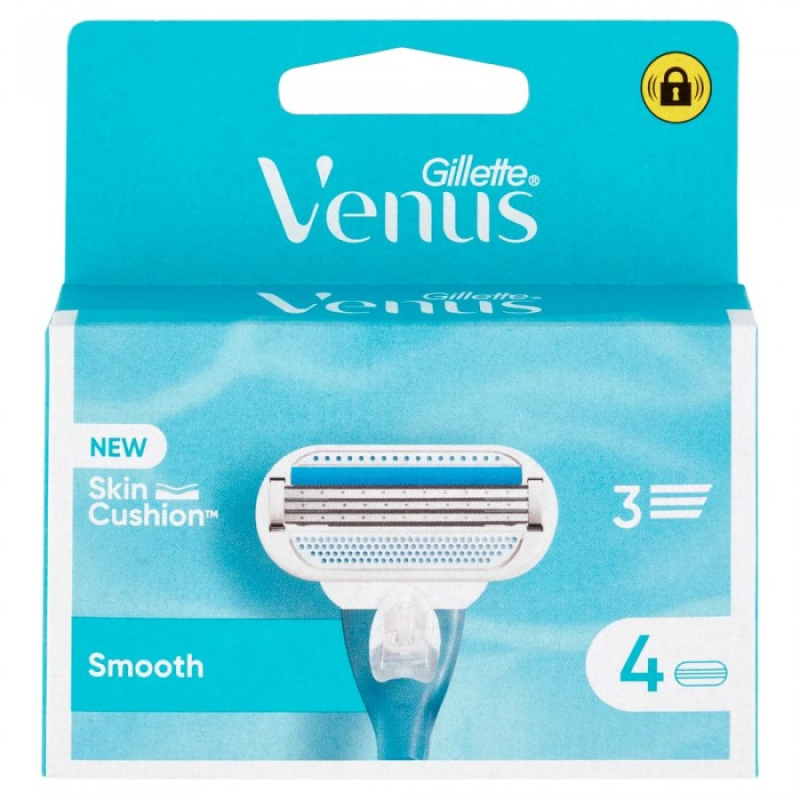 Сменные кассеты для бритья, Gillette Venus Smooth, 4 шт., оригинал!!!