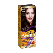 Стойкая крем-краска для волос Рябина Avena 043, темно- каштановый , 133 мл.