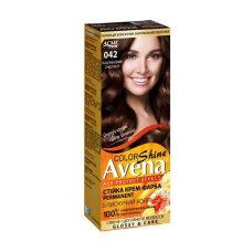 Стойкая крем-краска для волос Рябина Avena 042, каштановый , 133 мл.