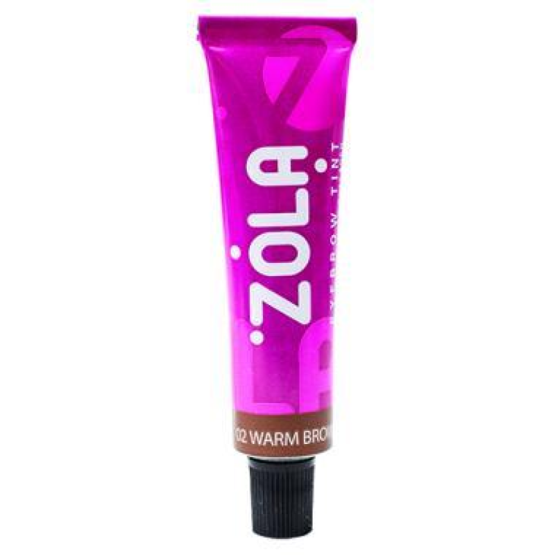 Краска для бровей с коллагеном Zola №02 Warm Brown, 15 мл