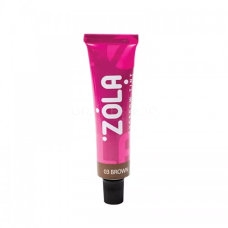Краска для бровей с коллагеном Zola №03 Brown, 15 мл