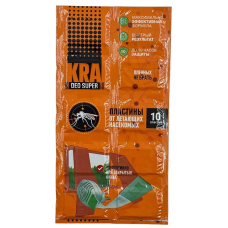 Пластины для электрофумигатора KRA DEO SUPER против комаров и других летающих насекомых 10 шт