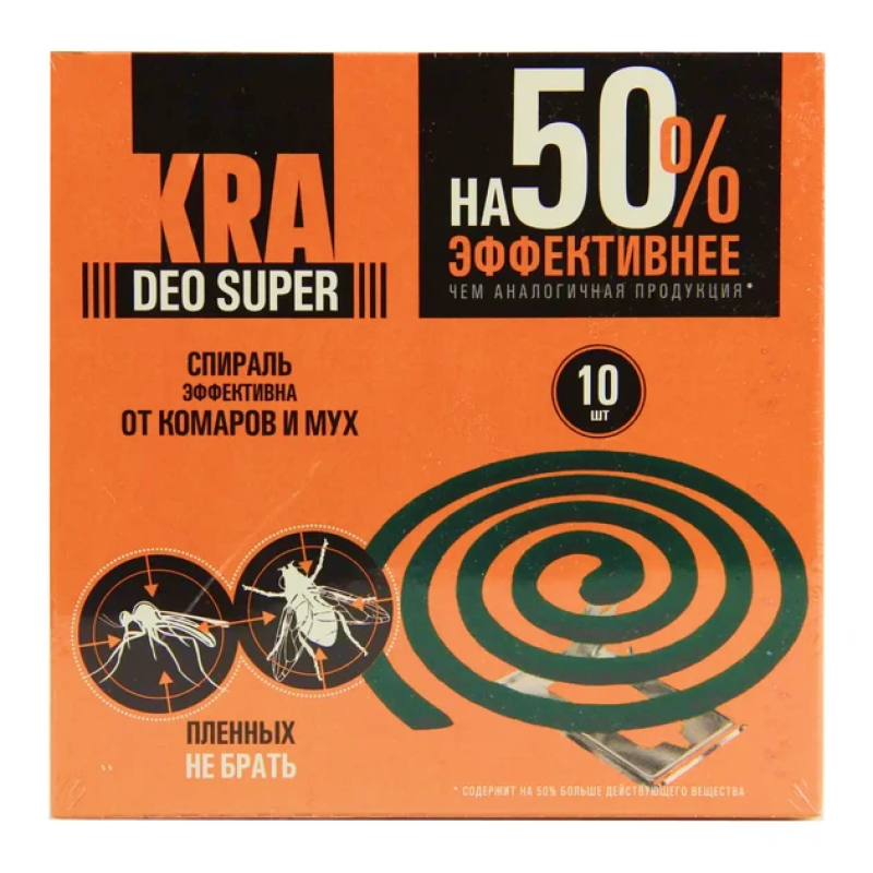 Спирали от комаров и мух Kra Deo 10 шт