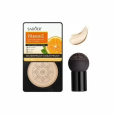 Кушон для лица Sadoer Vitamine C Light and Flawless Beauty Cushion Cream (01 - Бежевый светлый), 20 мл