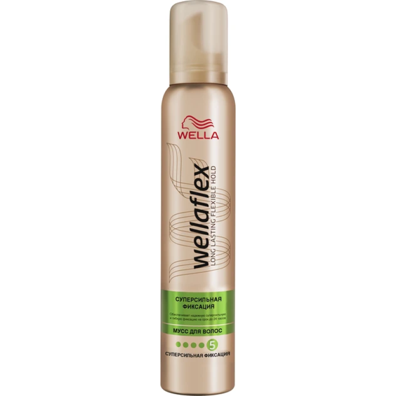 Мус для волосся Wella Wellaflex , суперсильна фіксація, 200 мл