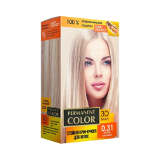 Стойкая крем-краска Permanent Color 0.31 тон блонд палевый , 120 мл