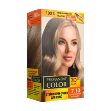 Стойкая крем-краска Permanent Color 120 мл, Русый светлый пепельный №7.10