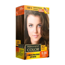 Стойкая крем-краска Permanent Color 120 мл, Русый темный № 5.00