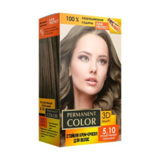 Стойкая крем-краска Permanent Color 120 мл, Русый темный пепельный № 5.10