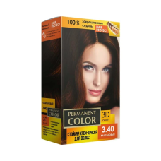 Стойкая крем-краска Permanent Color 120 мл, Каштановый № 3.40