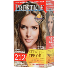 Крем-краска для волос Vip“s Prestige 212 Темно-пепельный 115 мл