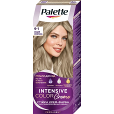 Стойкая крем-краска для волос Palette № 9-1 Холодный светлый блонд 110 мл