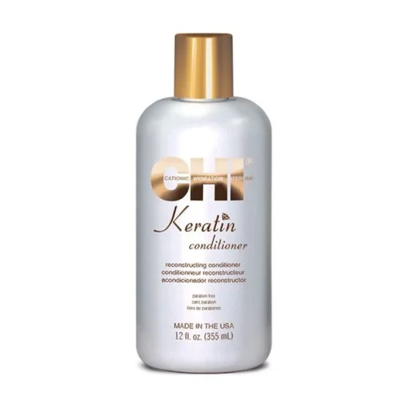 Восстанавливающий кератиновый кондиционер для волос Chi Keratin Reconstructing Conditioner, 355 мл
