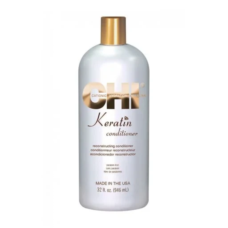 Восстанавливающий кератиновый кондиционер для волос Chi Keratin Reconstructing Conditioner, 946 мл