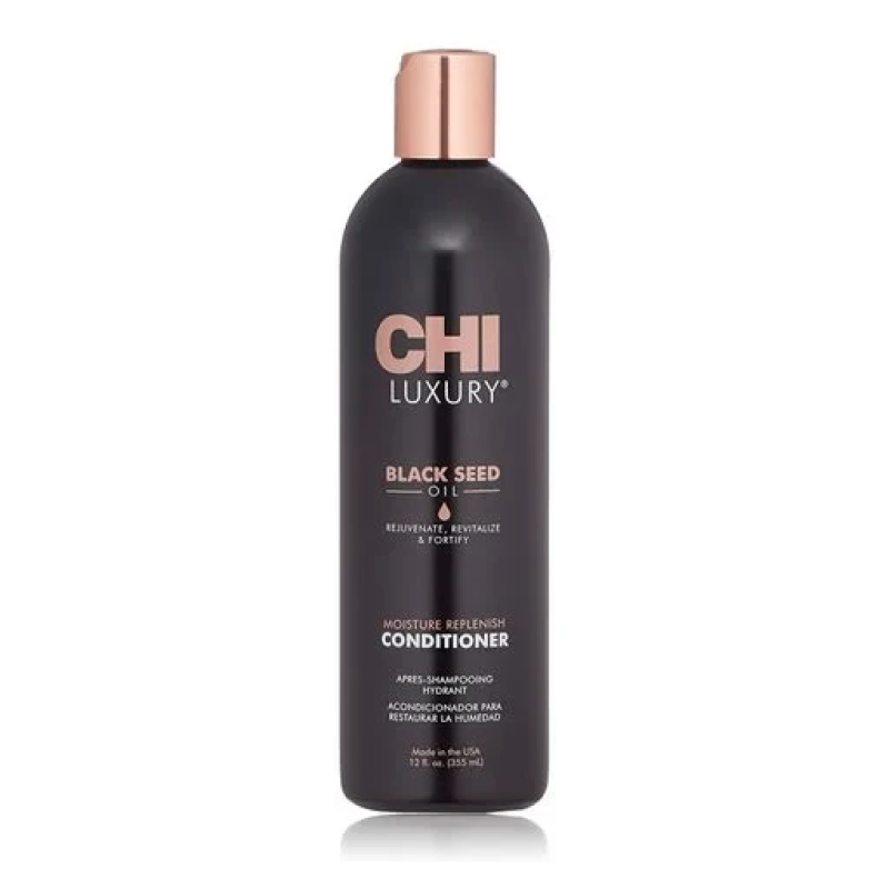 Увлажняющий кондиционер для волос Chi Luxury Black Seed Oil Moisture Replenish с маслом черного тмина, 355 мл